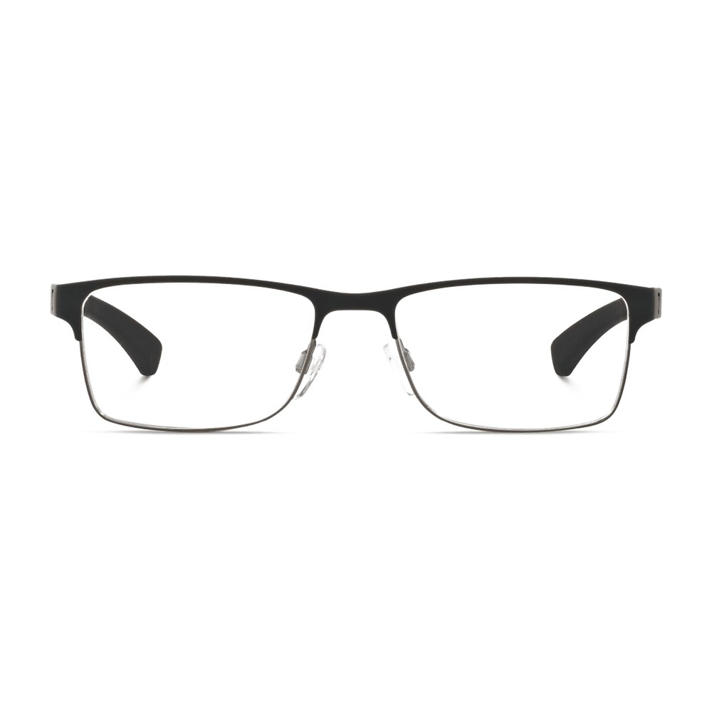 Emporio Armani Rectangle Eyeglasses — Black